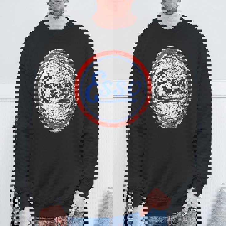 ビンテージ Esso ガソリンスタンドサイン スウェットシャツ 高齢者への贈り物