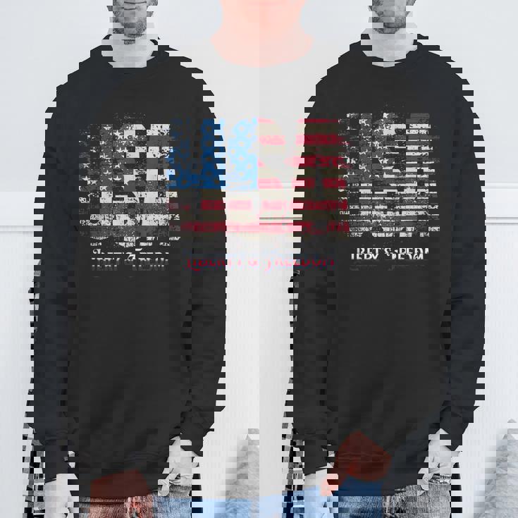 ビンテージ 愛国心あふれるアメリカ国旗 Usa メンズ レディース キッズ ギフト スウェットシャツ 高齢者への贈り物