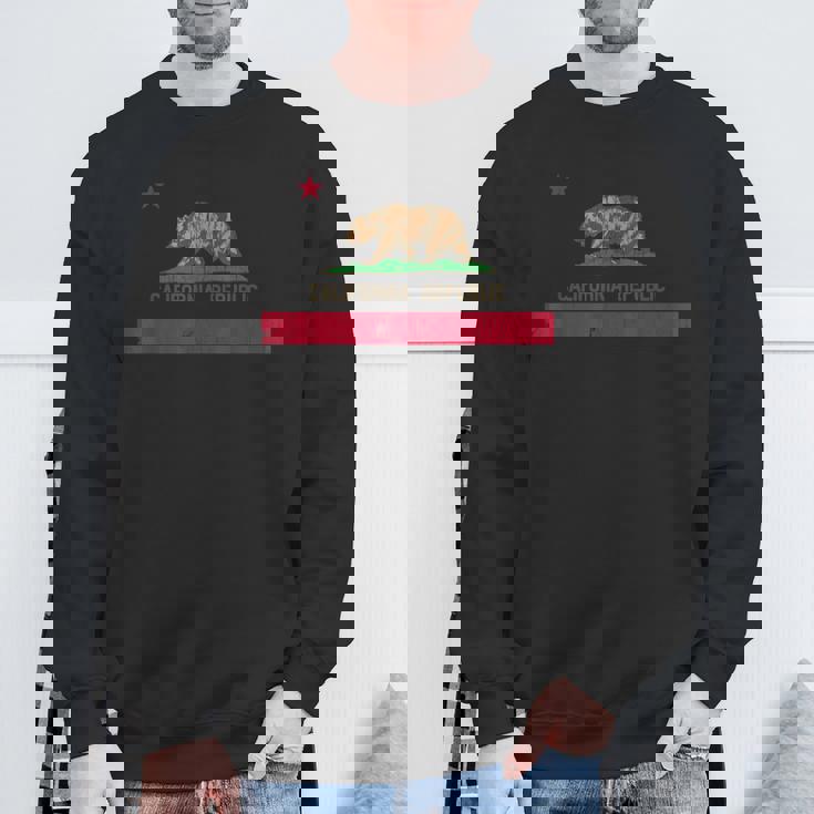 ビンテージ1846年カリフォルニアベアリパブリックカリフォルニア州旗 スウェットシャツ 高齢者への贈り物