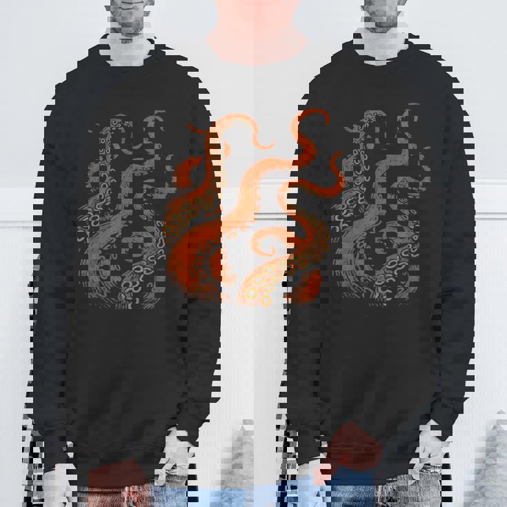 ビンテージ海モンスターtシャツ ディープオーシャンアートグラフィックtシャツ スウェットシャツ 高齢者への贈り物