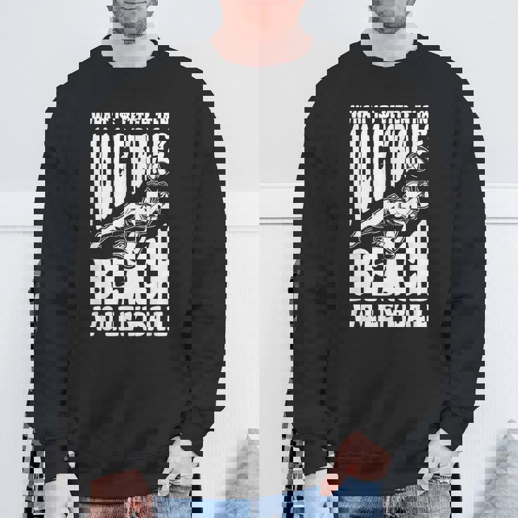 ビーチバレー選手の言葉 スウェットシャツ 高齢者への贈り物