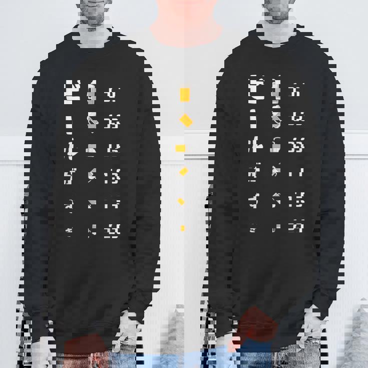 ビールがすき 視力検査 ビールジョッキ ビール 酒飲み 酒好き ビアガーデン ビール好き スウェットシャツ 高齢者への贈り物