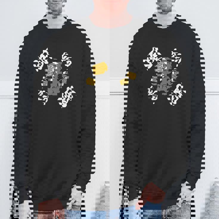 ビールシュナウザー犬 スウェットシャツ 高齢者への贈り物