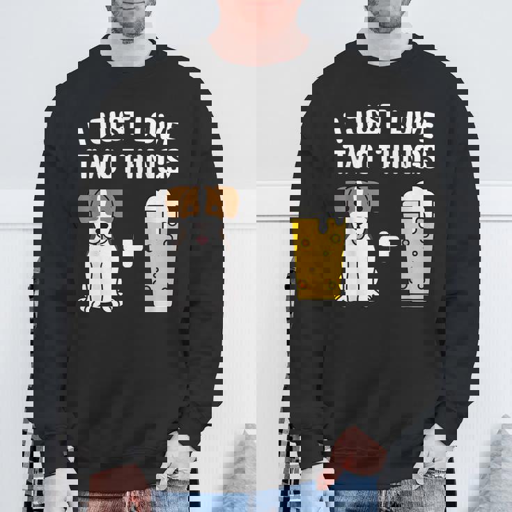 ビールジャック・ラッセル・テリア犬 スウェットシャツ 高齢者への贈り物