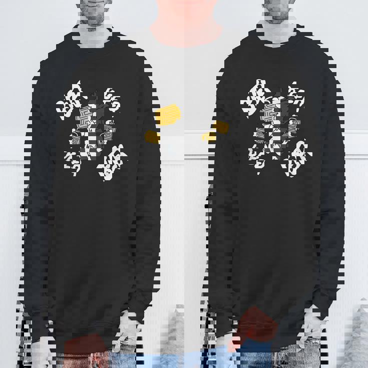 ビールボーダーコリー 犬 スウェットシャツ 高齢者への贈り物