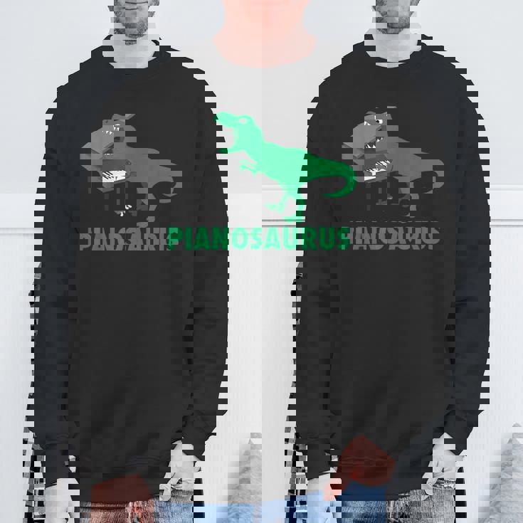 ピアノサウルス ピアノ 恐竜 パーカッション音楽 面白いギフト スウェットシャツ 高齢者への贈り物