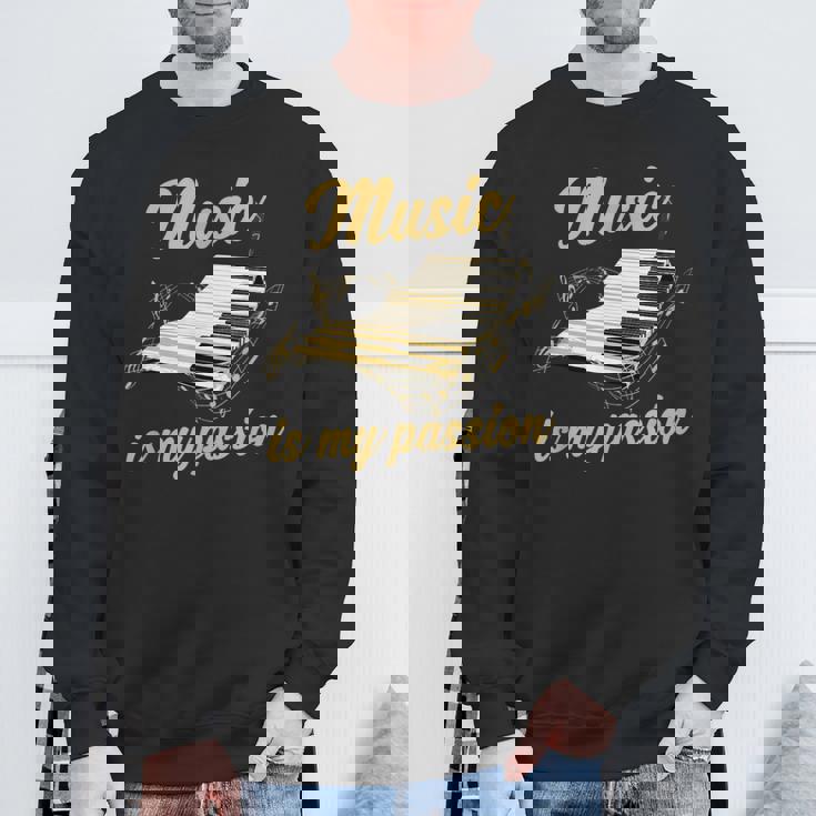 ピアノ鍵盤 スウェットシャツ 高齢者への贈り物