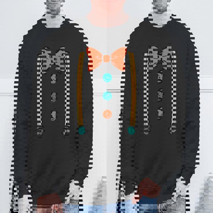 ピエロ 蝶ネクタイ サスペンダー コスチューム かわいい ハロウィン 男性 男の子 キッズ スウェットシャツ 高齢者への贈り物