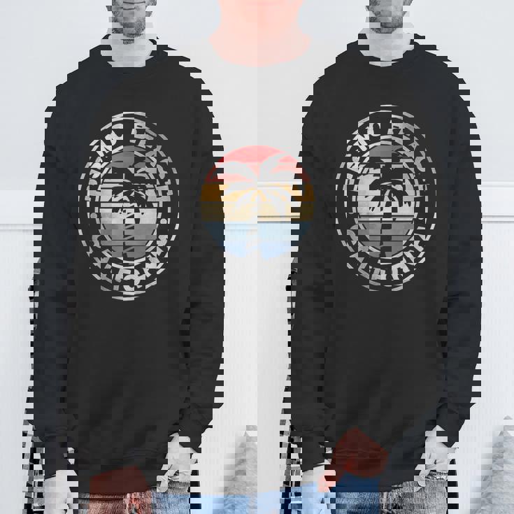 ピズモビーチ カリフォルニア サンセット ヤシの木 ビーチ レトロ スウェットシャツ 高齢者への贈り物