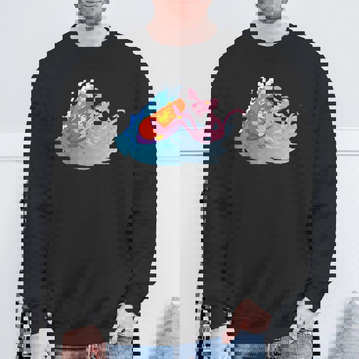 ピンクパンサー ビーチサーフィン 夏休み スウェットシャツ 高齢者への贈り物