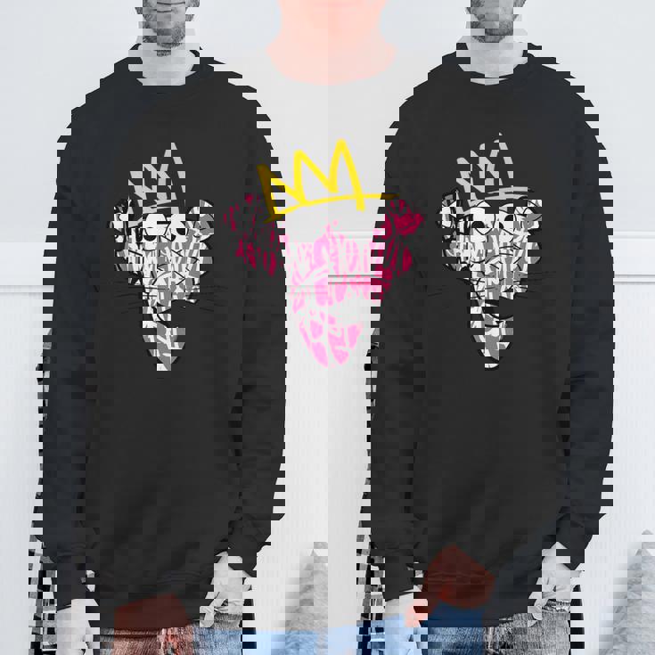 ピンクパンサー 王冠グラフィティアート スウェットシャツ 高齢者への贈り物