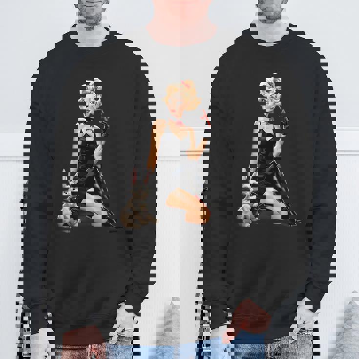 ピンナップガール ウサギ ピンナップ ヴィンテージ スウェットシャツ 高齢者への贈り物