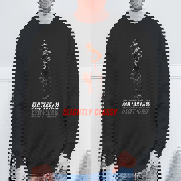 ピンナップガール スマート、生意気、やや上品 スウェットシャツ 高齢者への贈り物