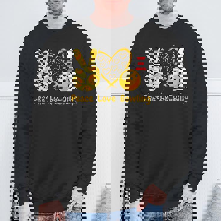 ピース・ラブ・ボウリング スウェットシャツ 高齢者への贈り物