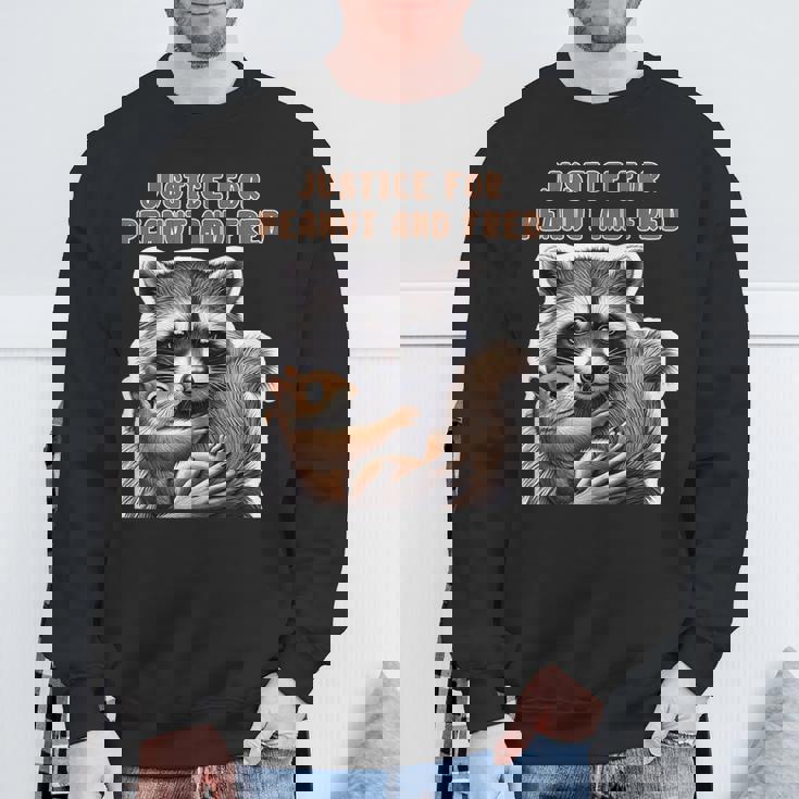 ピーナッツとフレッドの正義 ピーナッツリス フレッドアライグマ スウェットシャツ 高齢者への贈り物