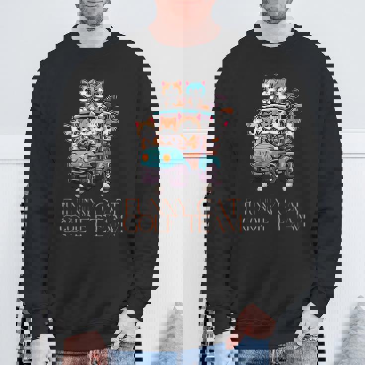 ファニーキャットゴルフチーム アニメ スウェットシャツ 高齢者への贈り物