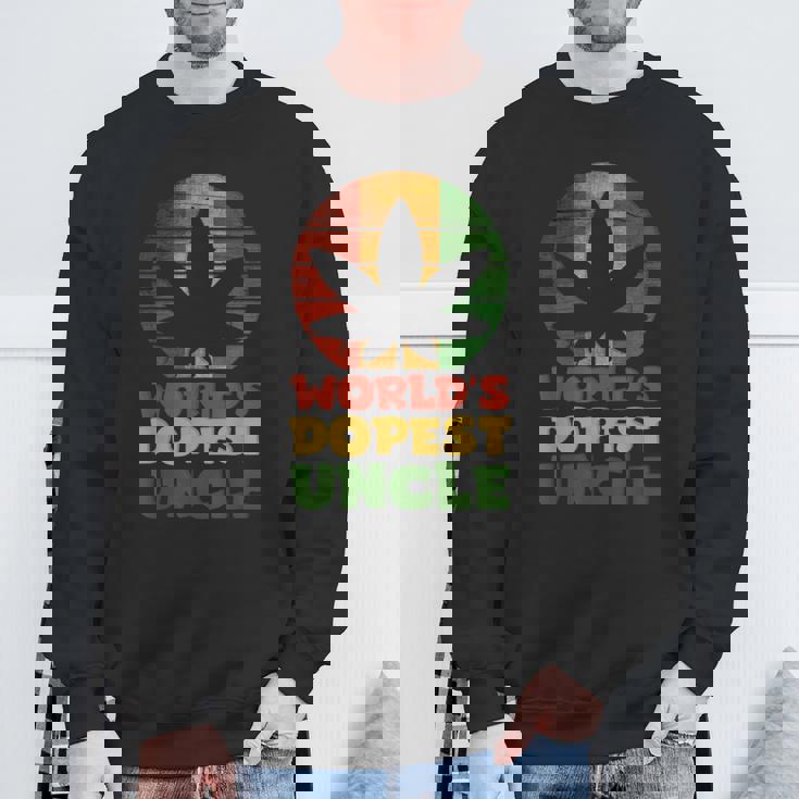 ファニーワールド クールな叔父さん ラスタカラー スウェットシャツ 高齢者への贈り物