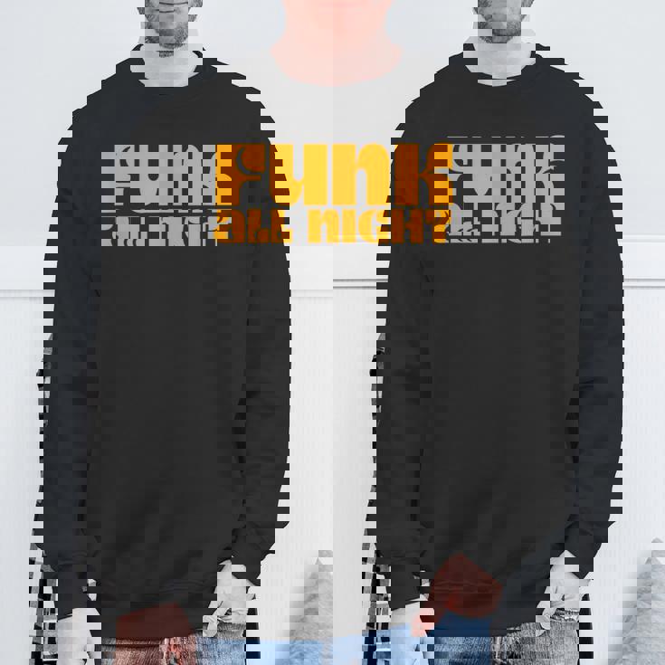 ファンク オールナイト 70年代 レトロ ソウル ファンク ディスコミュージック スウェットシャツ 高齢者への贈り物