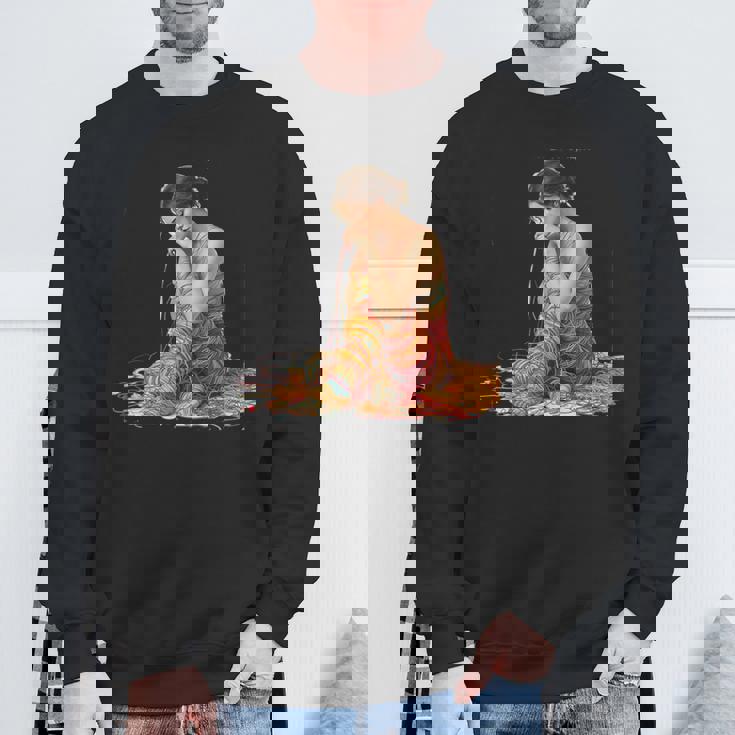 ファンタジー織りラップ糸 スウェットシャツ 高齢者への贈り物