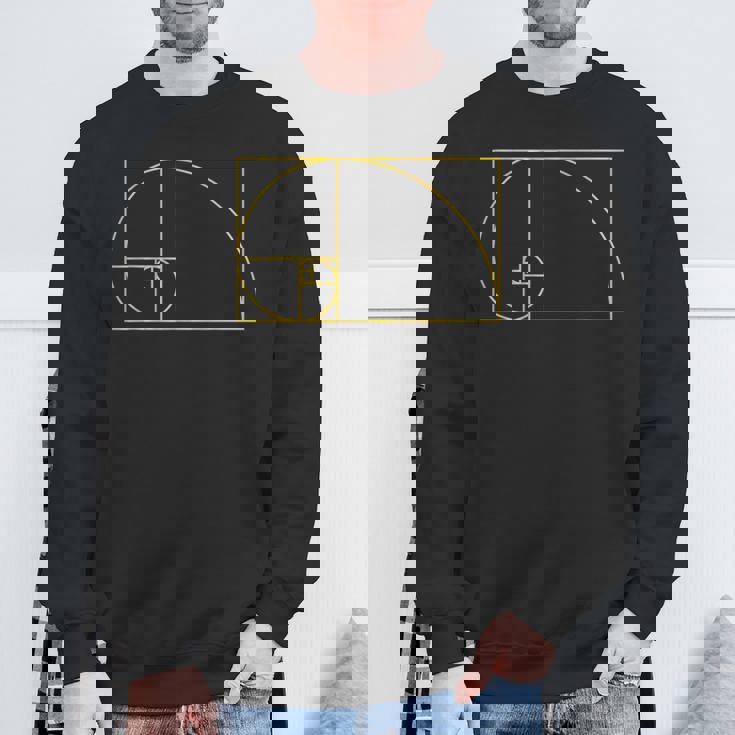 フィボナッチシーケンスゴールデンカットルールフィボナンバー。 スウェットシャツ 高齢者への贈り物