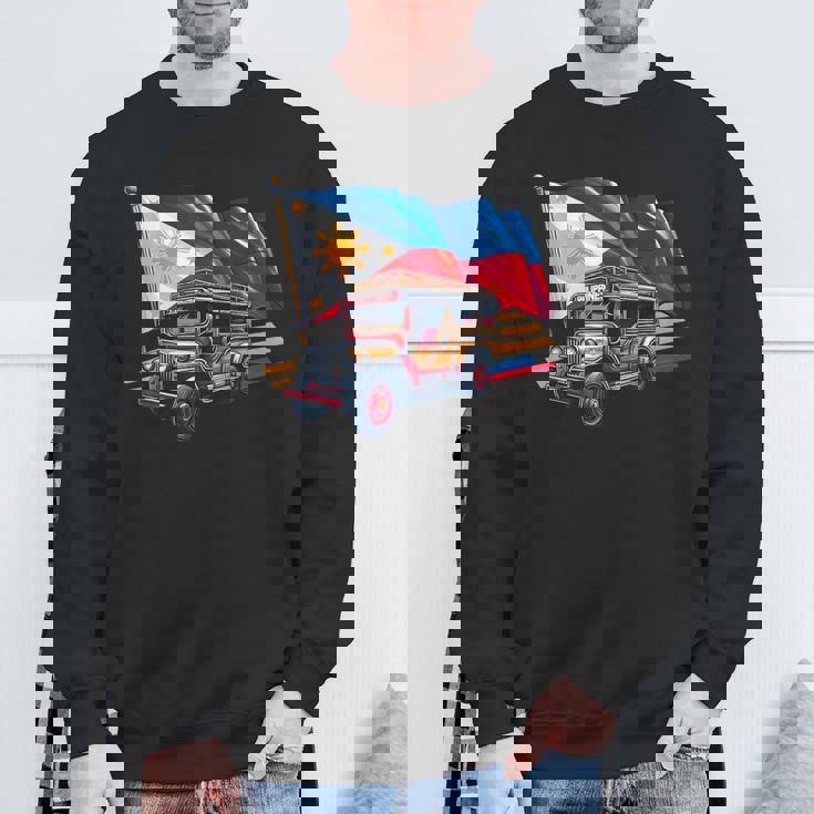 フィリピン国旗 誇り高きフィリピン土産 フィリピンジープニー スウェットシャツ 高齢者への贈り物