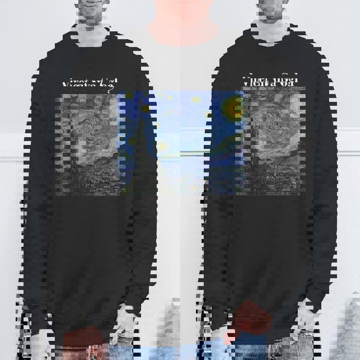 フィンセントファンゴッホの星月夜 スウェットシャツ 高齢者への贈り物