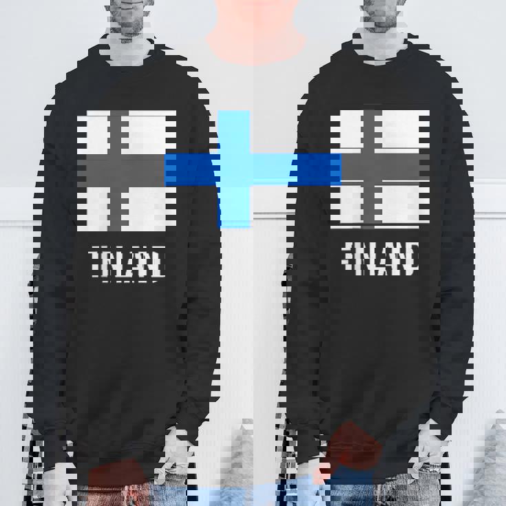 フィンランドの国旗 スウェットシャツ 高齢者への贈り物