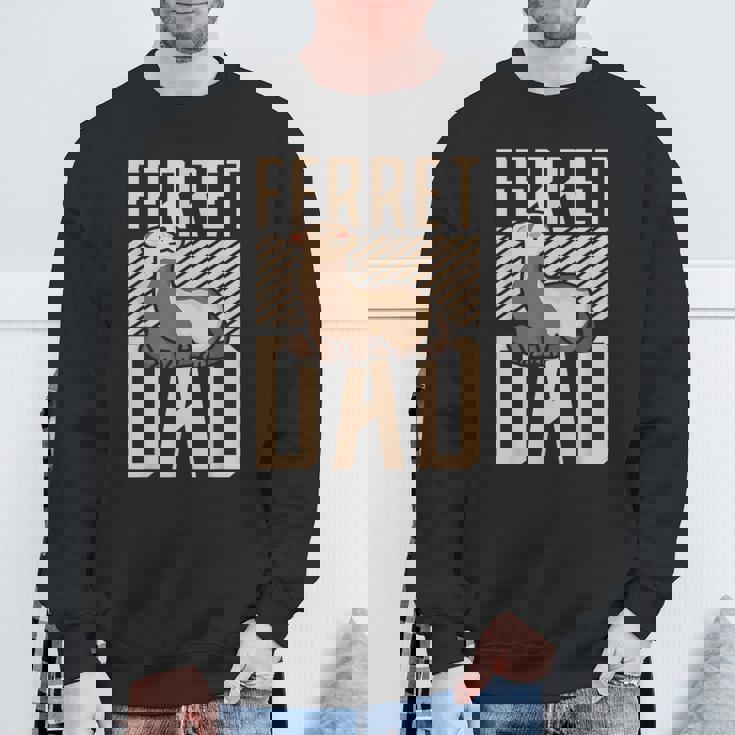 フェレット ダッド フェレット スウェットシャツ 高齢者への贈り物