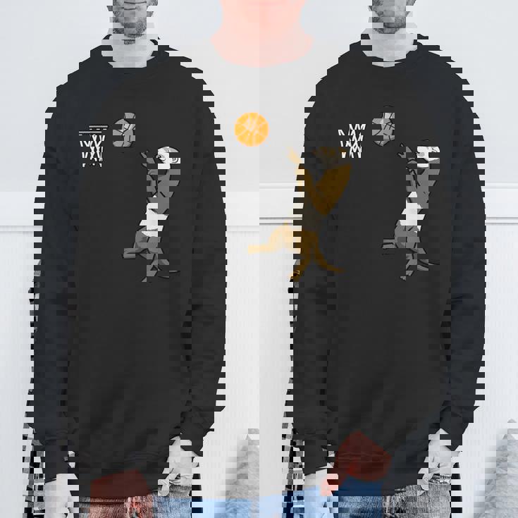 フェレット バスケットボール ボール スポーツ スウェットシャツ 高齢者への贈り物