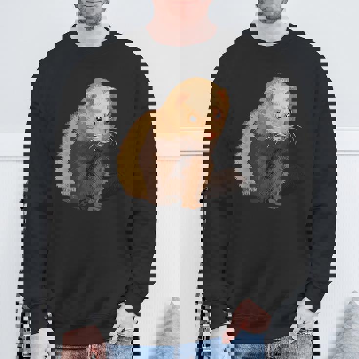 フェレットオーナーペットフェレット スウェットシャツ 高齢者への贈り物