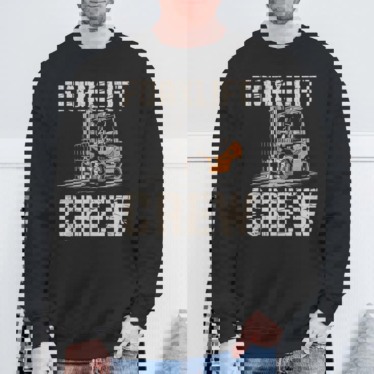 フォークリフト クルー ヴィンテージ 倉庫 作業員 倉庫 スウェットシャツ 高齢者への贈り物