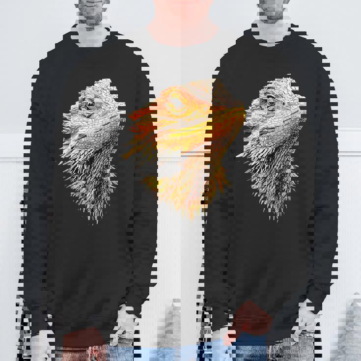 フトアゴヒゲトカゲ ポゴナ フトアゴヒゲトカゲ かわいいフトアゴヒゲトカゲ スウェットシャツ 高齢者への贈り物