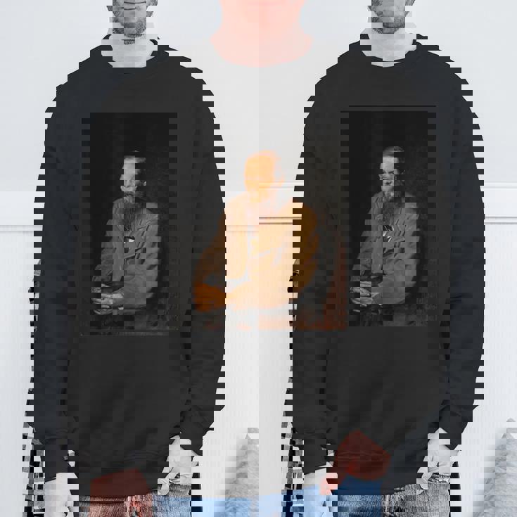 フョードル・ドストエフスキーロシアの作家の肖像画 スウェットシャツ 高齢者への贈り物