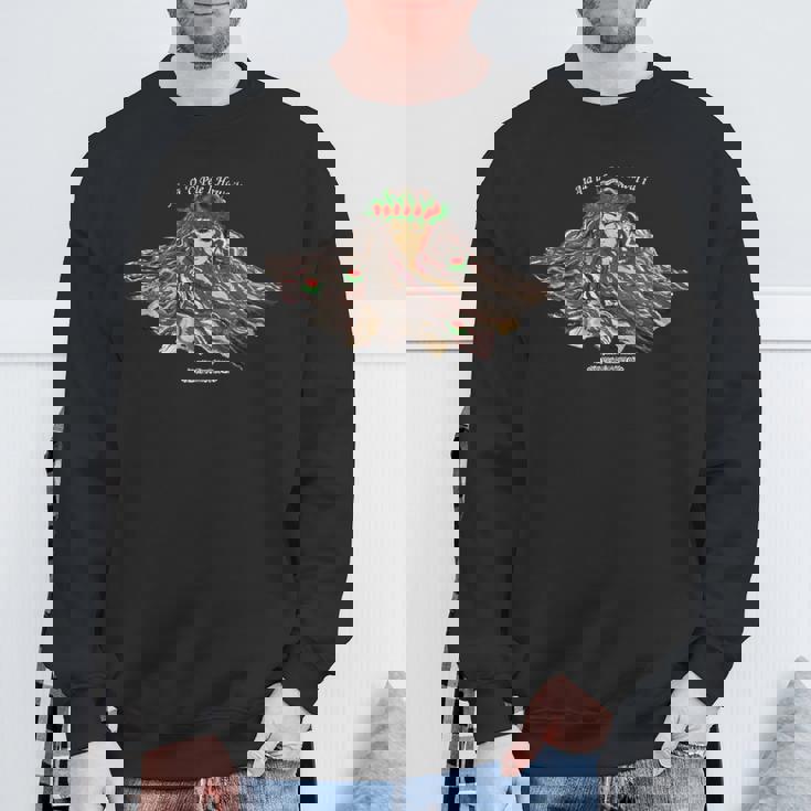 フラダンス ハワイ 火の神 ペレ フラダンサー 長袖tシャツ スウェットシャツ 高齢者への贈り物