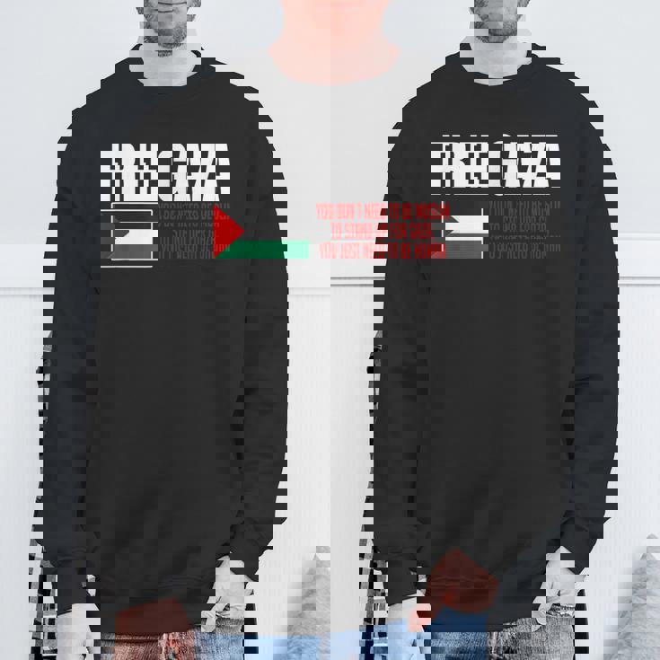 フリーガザ セーブガザ フリーパレスチナ パレスチナ スウェットシャツ 高齢者への贈り物