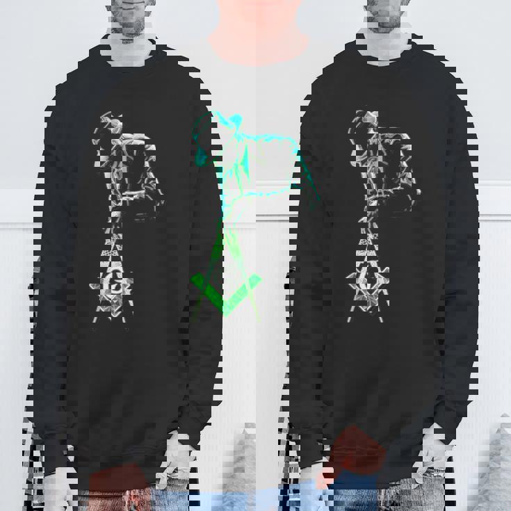 フリーメイソンをテーマにしたフリーメイソンがツールを運びます」S&C スウェットシャツ 高齢者への贈り物