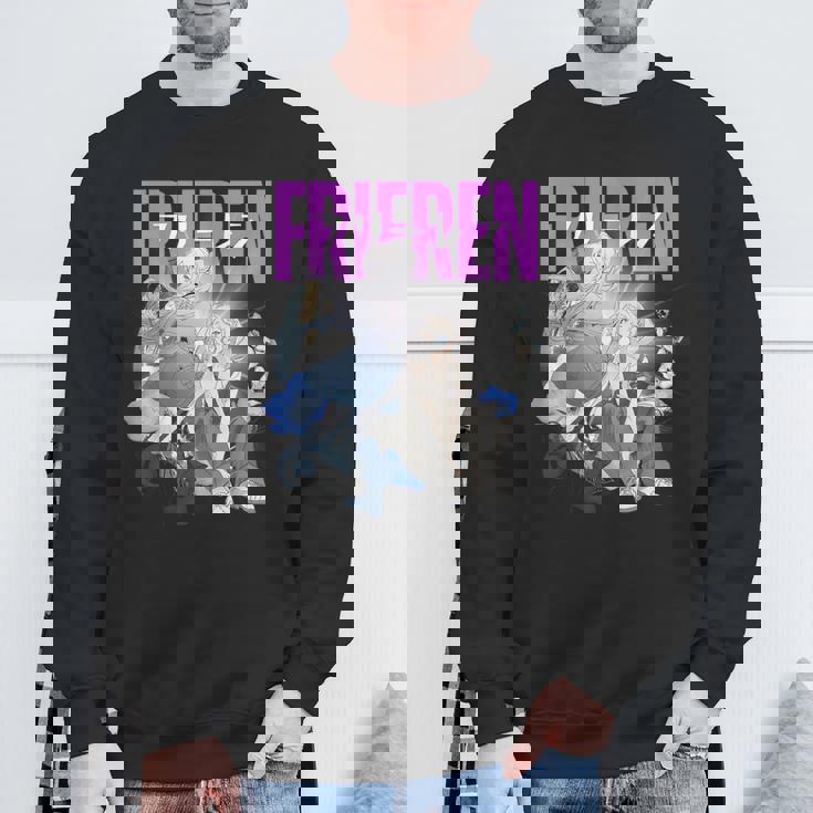 フリーレンと一緒にネモフィラの花園でくつろぐ時間。 スウェットシャツ 高齢者への贈り物