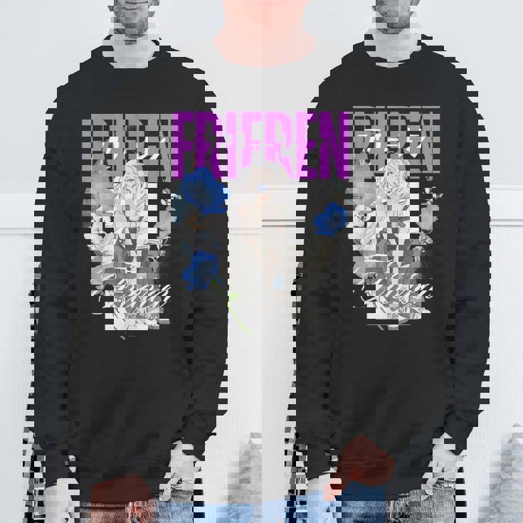 フリーレンと一緒にネモフィラの花園で冷やす時間 スウェットシャツ 高齢者への贈り物