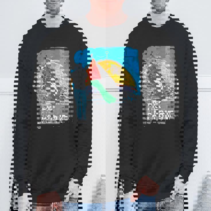 フリー・パレスチナ セーブ・ガザ スウェットシャツ 高齢者への贈り物