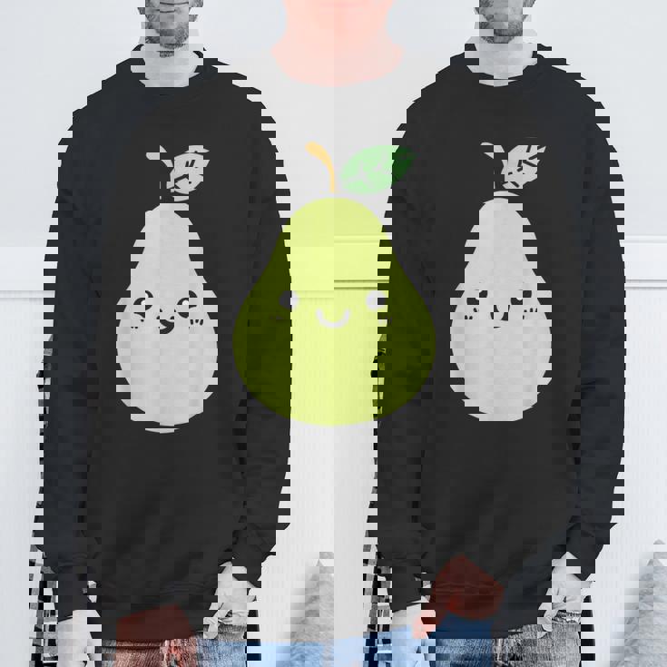 フルーツ 梨 小さなミニマリストのシンプルな梨 スウェットシャツ 高齢者への贈り物