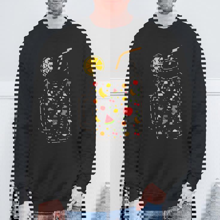 フルーツスムージー、健康的な食事、フルーツジュース、夏 スウェットシャツ 高齢者への贈り物