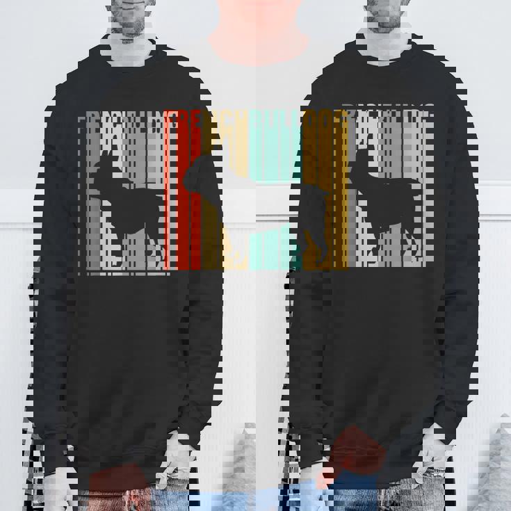 フレンチブルドッグ レトロ フレンチリー 犬 犬の飼い主 フレンチドッグ スウェットシャツ 高齢者への贈り物