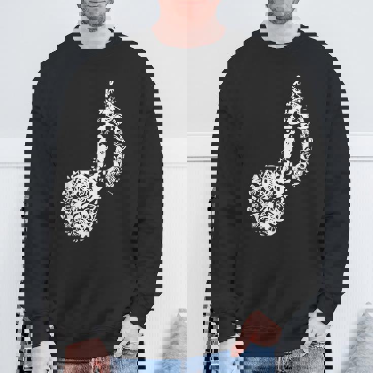 フレンチホルンのドローイング スウェットシャツ 高齢者への贈り物