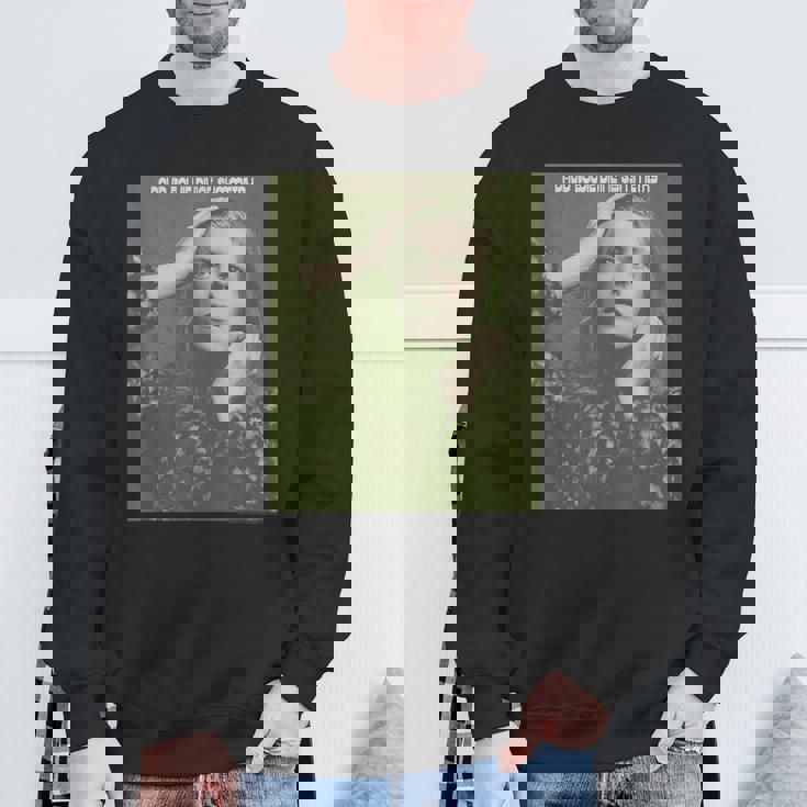 ブライアン・ウォードによるデヴィッド・ボウイの神の対称写真。 スウェットシャツ 高齢者への贈り物