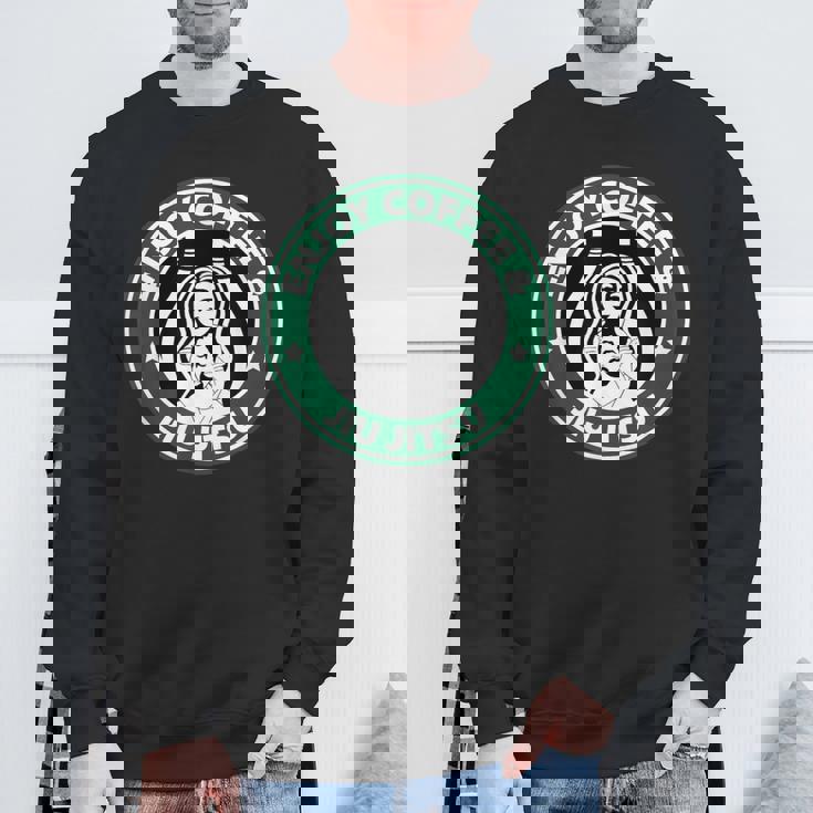 ブラジリアン柔術 – アメリカンコーヒーを楽しむ 柔術 – Bjj スウェットシャツ 高齢者への贈り物