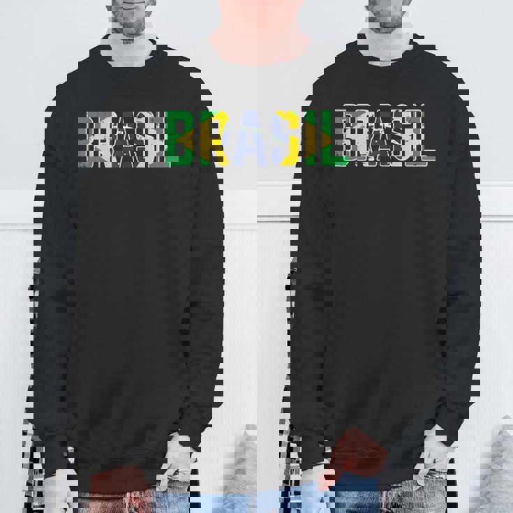 ブラジル国旗 ブラジリアンサッカーファン メンズ レディース ボーイズ ガールズ キッズ スウェットシャツ 高齢者への贈り物