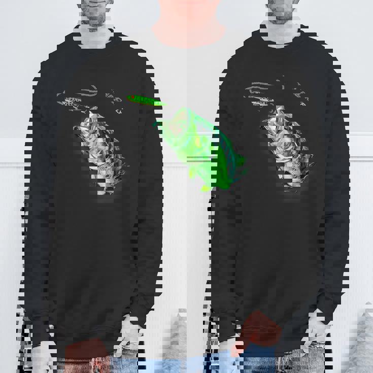 ブラックフライのトップウォータースプークを備えた新しいバスフィッシングシャツ スウェットシャツ 高齢者への贈り物