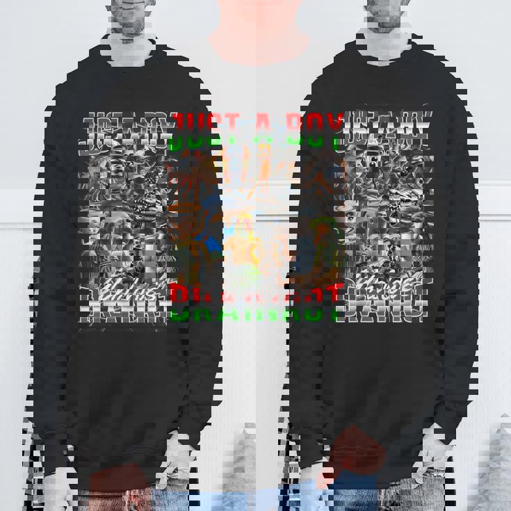 ブレインロットが大好きな少年 オールイタリアンブレインロットミーム スウェットシャツ 高齢者への贈り物