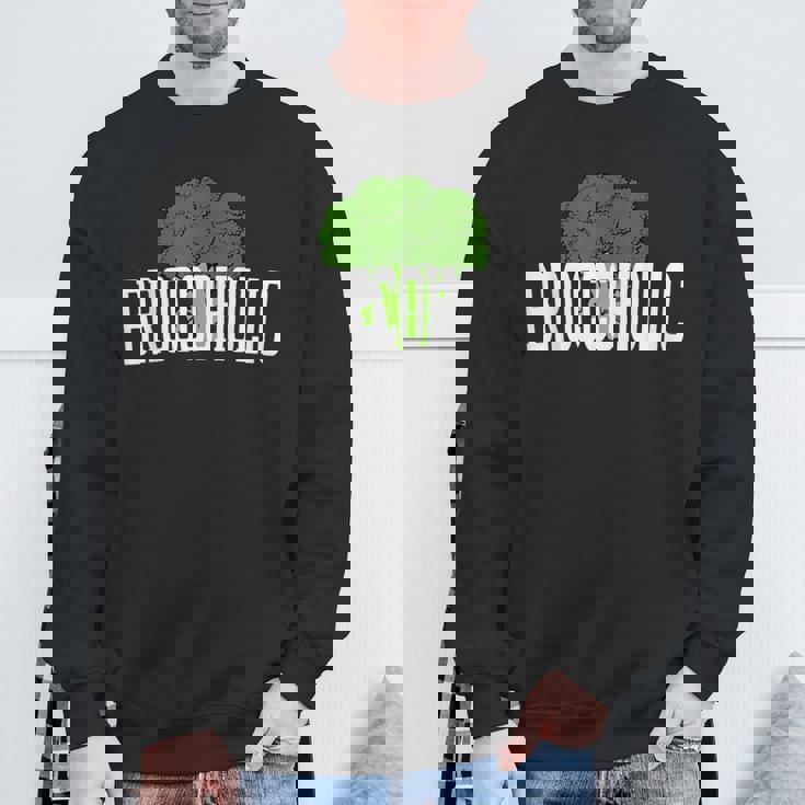 ブロッコホリック ブロッコリー中毒 恋人 野菜 おもしろ ビーガン Broccoholic スウェットシャツ 高齢者への贈り物