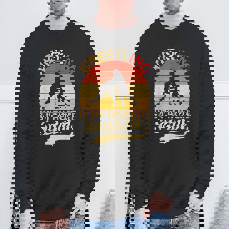 プロレス生活 高校レスリング部 レスリングコーチ スウェットシャツ 高齢者への贈り物